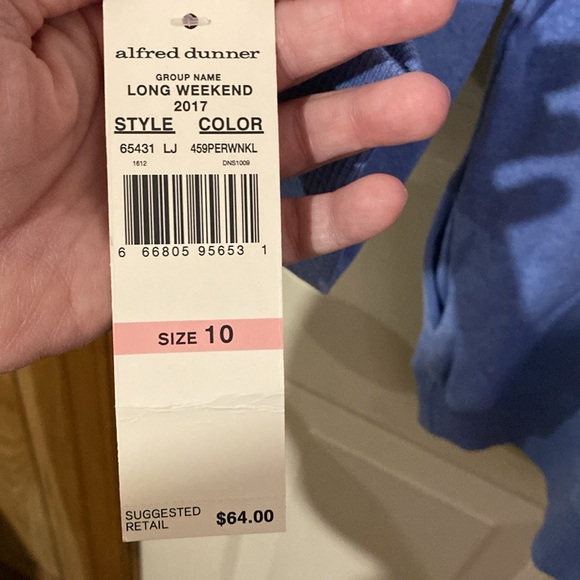 Alfred Dunner Zippered Top/Jacket Sz 10 NWT - Picture 6 of 6